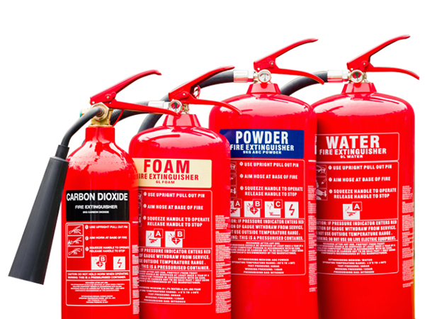 The most commonly used types of fire extinguishers today.
